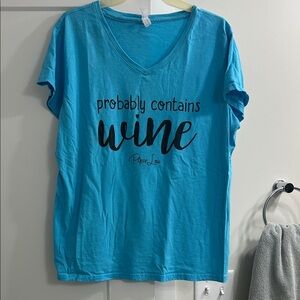 Pepper Lou Blue Graphic Women's Tee